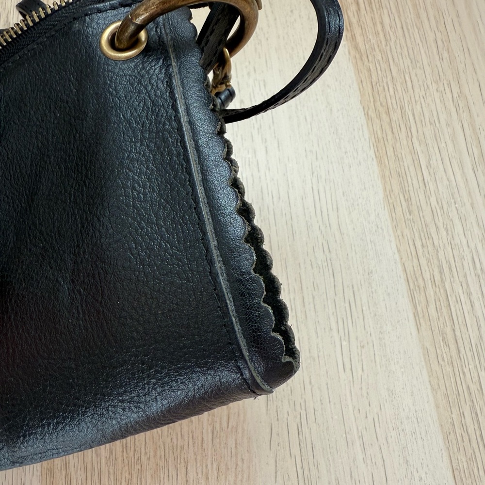 Pratesi Black Leather Crossbody Bag - Picture 10 of 11